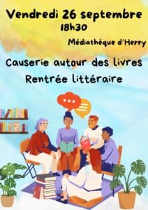 Causerie autour des livres à la médiathèque d'Herry